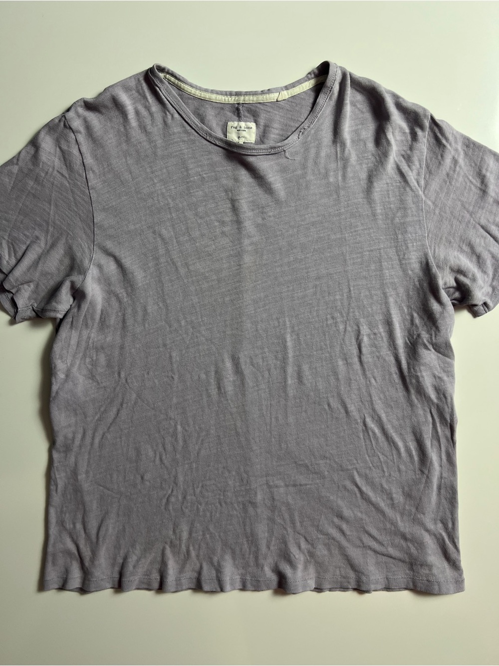 Rag & Bone Classic Tee, Dusty Purple, Size XL